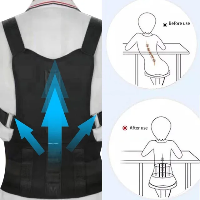 Best Price Comfortable Adjustable Men Women Posture Corrector Corset Back Support Brace Shoulder Back Belt Lumbar Support Male Female