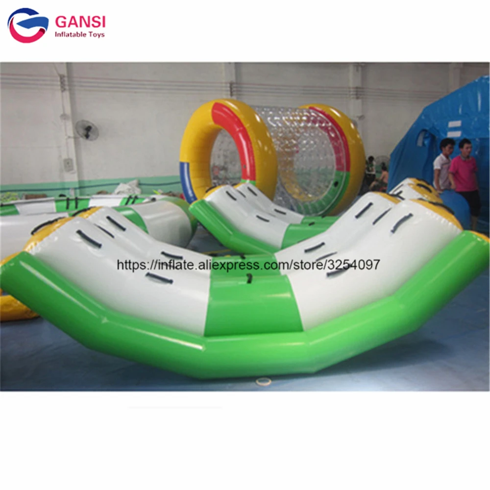 Inflatable Water Tube 3M*2.2M PVC Durable Inflatable Water Seesaw Double Rocker Climbing Water Seesaw For Kids And Adult