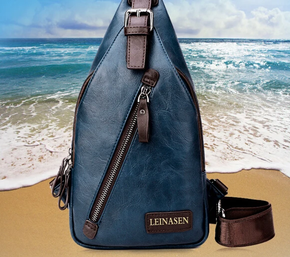 Men 's Fashion Pockets Men' s Messenger Shoulder Korean version of riding bag
