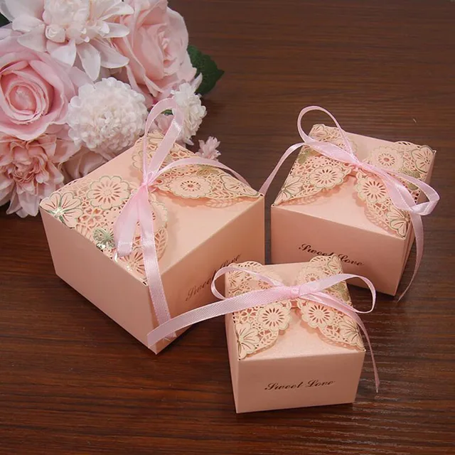 Aliexpress.com : Buy AVEBIEN Wedding Favor Box Sweet Gift Bags Candy