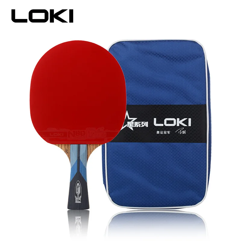 

LOKI 5 Star Zebra Wood Carbon Table Tennis Racket Professional PingPong Bat Fast Attack Ping Pong Racket with Bag