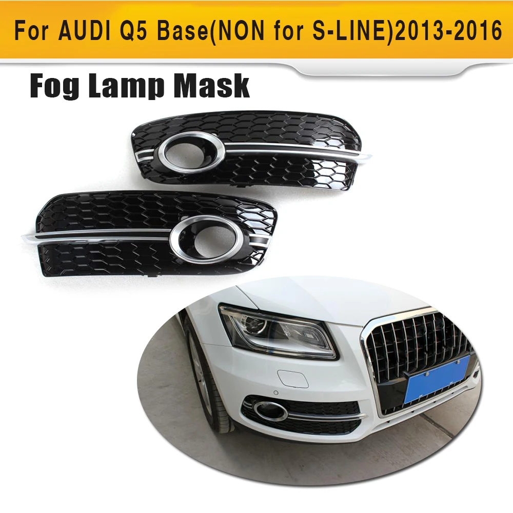ABS Chrome Front Foglamp Mask Car Light Covers For Audi Q5 2013 2016