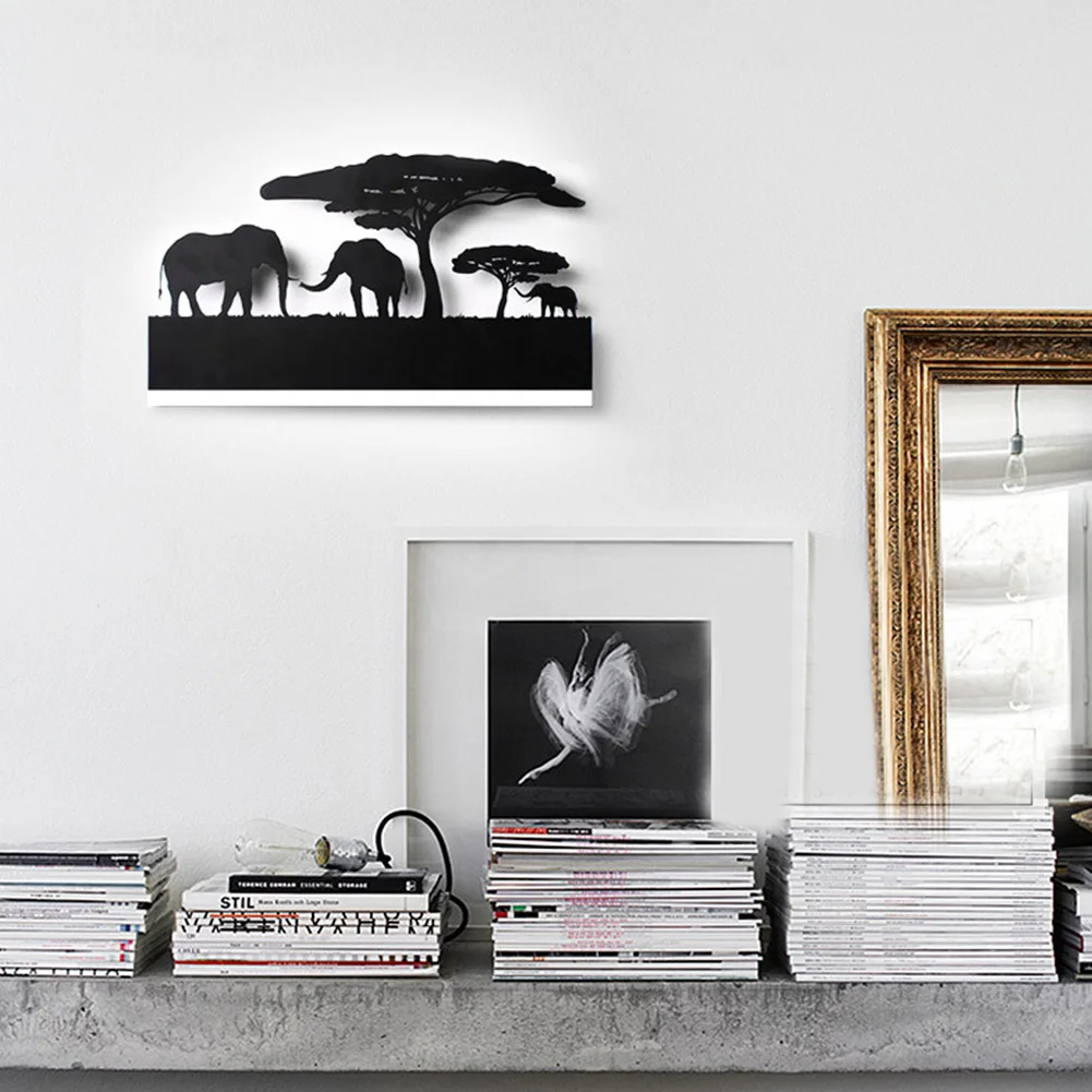 

Bedside Led Hotel Acrylic KTV Decoration Bedroom Fixed Mount Modern Black Lustre Retro Living Room Sconce Wall Lamp
