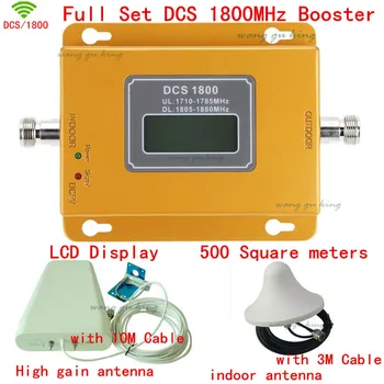 

Full Set Top quality LCD 4g DCS 1800MHZ mobile signal booster DCS,Phone signal repeater ,DCS signal amplifier,coverage 500m2