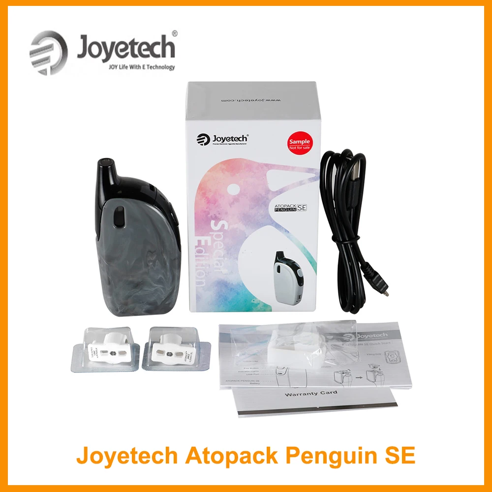 

100% Original Joyetech ATOPACK PENGUIN SE Kit Built in 2000mAh With 8.8ml Capacity 0.25/0.6ohm JVIC Coil Vape Kit E-Cigarette