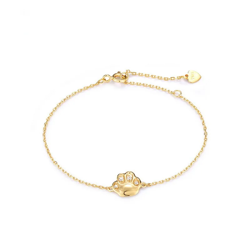 

Genuine Bracelet Silver 925 Jewelry Kitten Claw Chain Bangle & Bracelet Silver 925 Original Jewelry Valentine Luxury Gift 2019