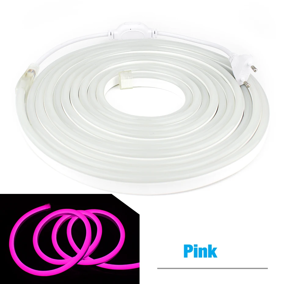 #Best 220V Led Flexible Tube Neon Glow Rope Strip Light IP68 Waterproof LED Light RGB Led Tape Diode Ribbon for Party Car Decoration