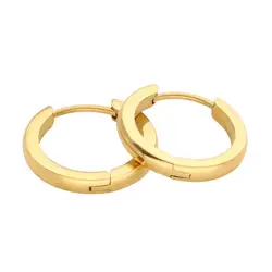 Популярные стильные круглые золотые серебряные цветные серьги-гвоздики для женщин и мужчин, высококачественные серьги из нержавеющей