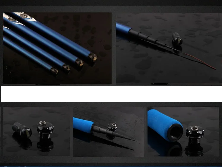 DROP SHIP 3.6m 4.5m 5.4m 6.3m Stainless Steel Automatic Fishing Rod Spinning Telescopic Automatic Spring Fishing Pole Sea River