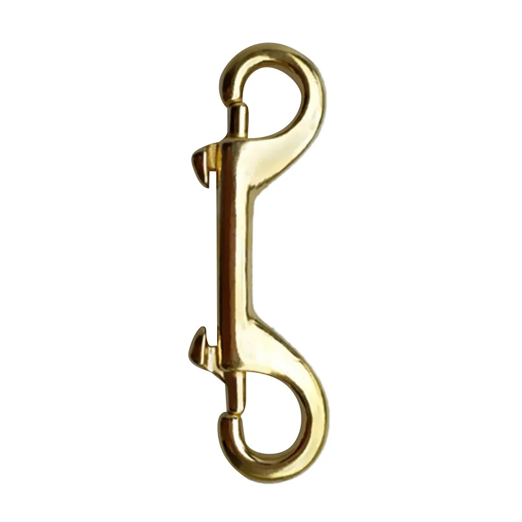 Deluxe Brass Scuba Diving Free Diving Double Ended Bolt Snap Clip Hook Gear