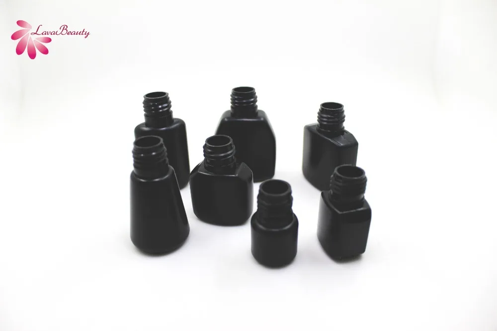 

Free Shipping New Arrival Black Empty False Eyelashes Glue Packaging Bottle Eyelash Growth Liquid Packing Container, 100pcs/Lot