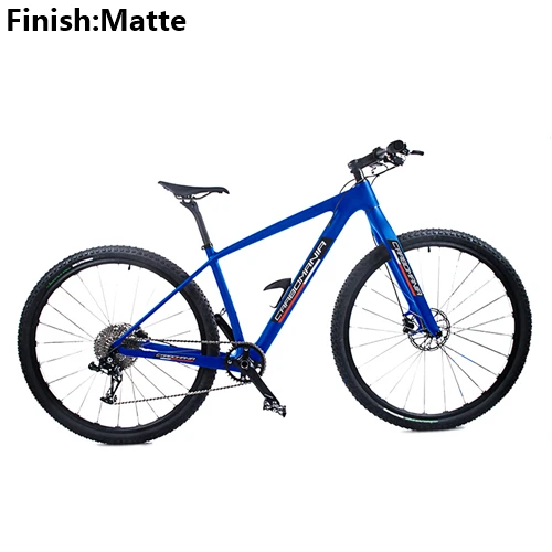 Карбоновый горный велосипед 29er 1×11speed углеродный mtb XC велосипед с переменной скоростью двойные дисковые тормоза горные велосипеды - Цвет: Blue Matte