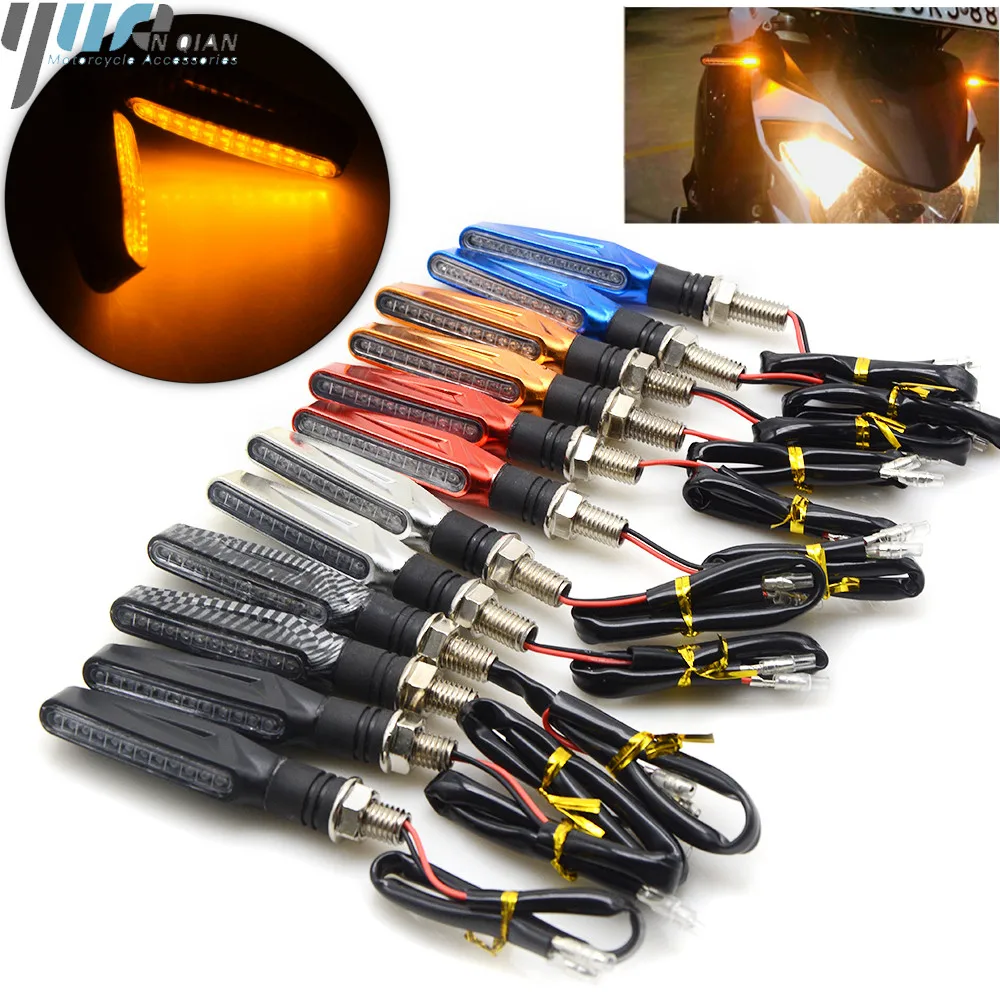for honda CBR900RR CBR1000RR CBR954RR CB600F HORNET 250 600 900 Universal 12V LED Motorcycle Turn Signal Indicators Lights/Lamp