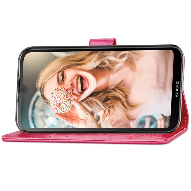 Чехол бумажник с 3D цветами для Huawei Honor 8 S Женский кожаный чехол 5 7 дюйма женское