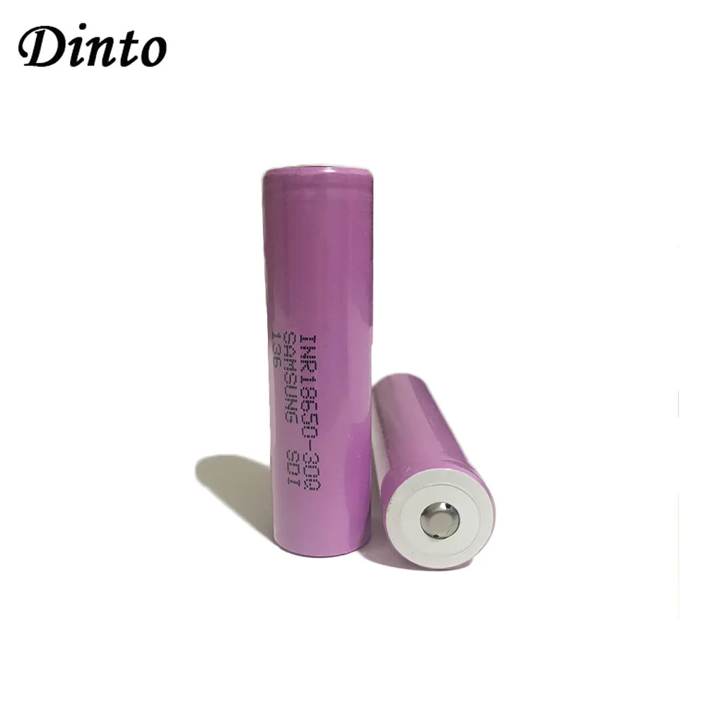 

Dinto 2pcs/lot Original Li-ion Lithium 3.7V 3000mAh for Samsung 30Q INR18650 Battery 20A Discharge for Power Tool E-cigarette