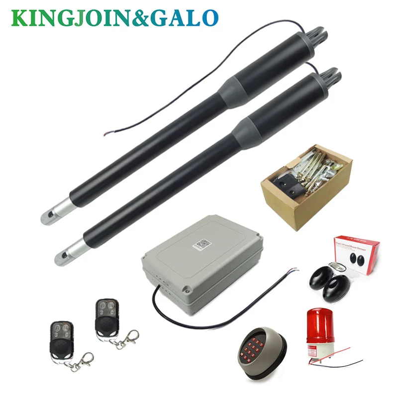 Commercial Linear Actuator 200KG  DC Worm Gear Automatic Swing Gate Opener (photocells, lamp,push button,GSM operator optional)