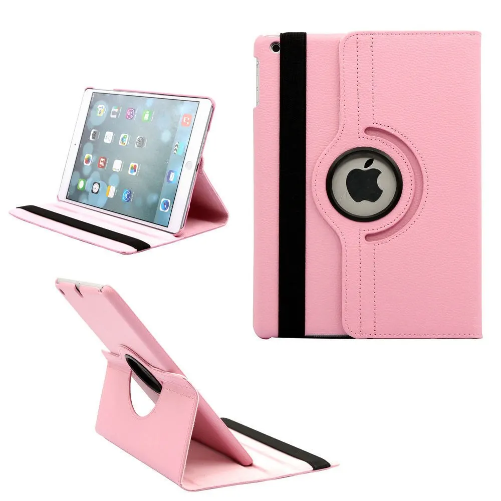 

360 Degrees Rotating PU Leather Flip Cover Case For iPad Mini 4 mini4 Tablet Case Stand Holder Magnetic Auto Wake Up A1550 A1538