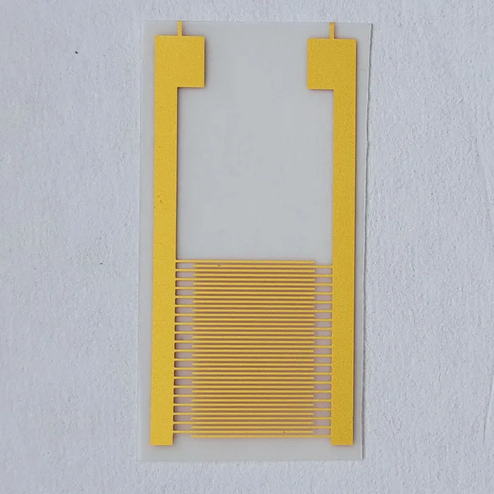 

Flexible interdigital electrode polyethylene glycol terephthalate(PET)Gold Alternating finger electrode for IDT membrane circuit