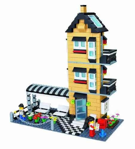

WanGe 546pcs Agile villa building block set compatible with lego 3D Construction Brick Educational Hobbies Toys for Kids