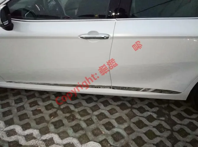 Нержавеющая сталь Боковая дверь тела литье под давлением отделка для Toyota Camry MK8