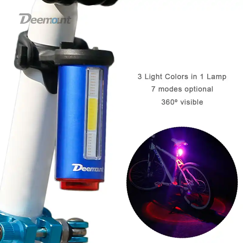 Bicycle Lamp Bike Light LED Silicone Front /& Rear Lights Taillight de Z 16