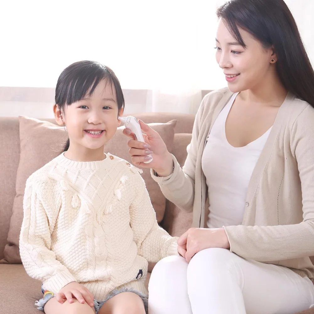 Xiaomi Jiu'an инфракрасный ушной термометр светодиодный для детей и взрослых Бесконтактный цифровой инфракрасный ушной термометр для тела 1S Быстрый тест