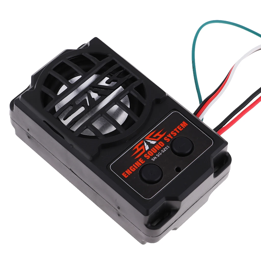SG-SZ03 Real Engine Sound Simulator with Speaker for 1:10 RC Car Truck Crawler Drift Parts