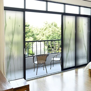 

DICOR Impressionist Art Stained Glass Stickers Tree High Quality Frosted Privacy Window Decorative Films For Home Decor BLT681