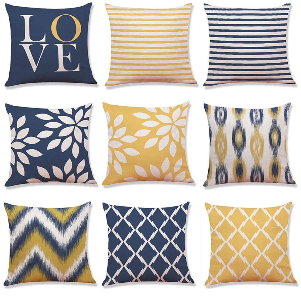

HOT SALE NEW Arrivals Love Y Happy Home Decor Cushion Cover Calendar Throw Pillowcase Pillow Covers Bedroom Home Dec orative