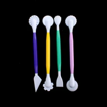 4 шт./компл. помадка торт ручка украшения набор 8 форм паста Цветок Sugarcraft Инструменты для моделирования Гравировка режущие ручки инструменты