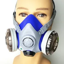 Pro противогаз силикатный двойной фильтр картридж Анти-пыль анти PM2.5 промышленная конструкция Пылезащитная дымка распылитель пестицидов раскрашенная маска