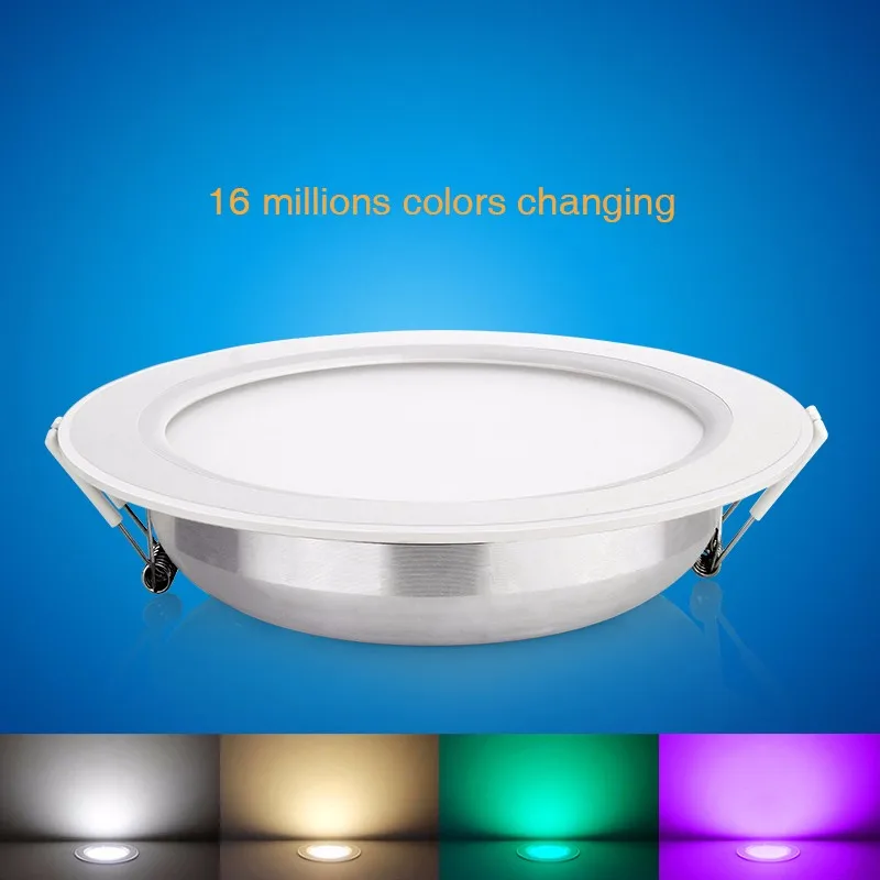 RGB CCT 6 Вт Dimmable светодиодный светильник Mi Light 2,4 г сенсорный пульт дистанционного управления 4 зоны беспроводной контроллер FUT092 FUT068 круглый светильник AC85-265V