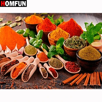 

HOMFUN Full Square/Round Drill 5D DIY Diamond Painting "Kitchen seasoning" 3D Diamond Embroidery Cross Stitch Home Decor A18692