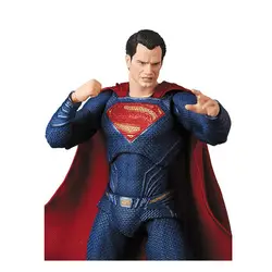 17 см Justice League DC MAFEX Супермен ПВХ фигурка игрушки куклы фигурки аниме brinquedos