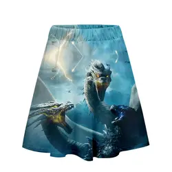 Godzilla 2: King of Monsters 2019 3D повседневная юбка с принтом женская летняя сексуальная юбка Топы 2019 повседневные женские Горячая Распродажа юбки плюс