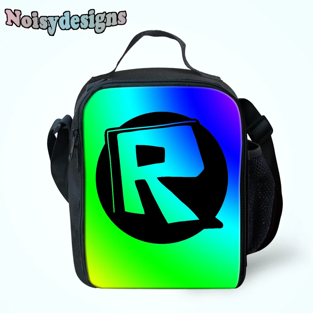 

NOISYDESIGNS Thermal Women Men Lunch Bag Portable Lunch Box Roblox Games Print Lady Children Lunch Bags Insulation Package Cases