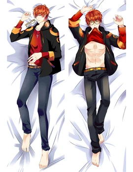 

Japan Anime Mystic Messenger characters Jumin Han & Zen & 707 Dakimakura body throw pillow cover case Hugging Body pillowcase