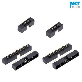 

100Pcs Straight Pin 2.0mm Pitch DC3 Male IDC Connector Socket ISP JTAG Header Shrouded With Notch Key 20P 24P 26P