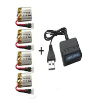 H2 H8 U207 RC Quadcopter pièces 3.7 V 150 mah Li-polymère batterie * 4 pcs + chargeur boîte 5 pcs/lot Livraison gratuite