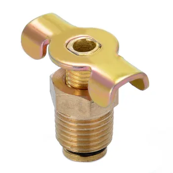 

1pc Brass Air Compressor Water Drain Valve1/4" NPT 30x24mm For Piston Compressor