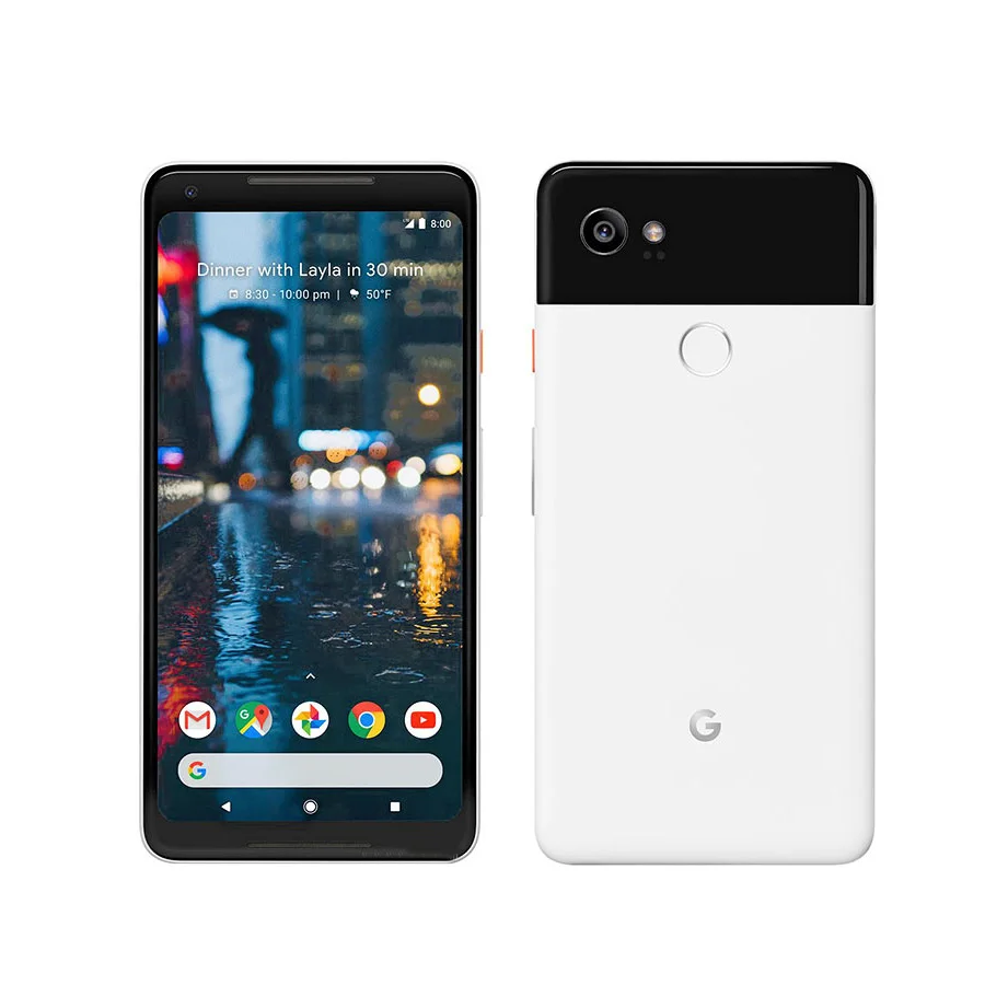 Мобильный телефон Google Pixel 2 XL, версия США, LTE, 6,0 дюймов, 4 Гб ОЗУ, 64 ГБ/128 Гб ПЗУ, Snapdragon 835, Android, сканер отпечатков пальцев