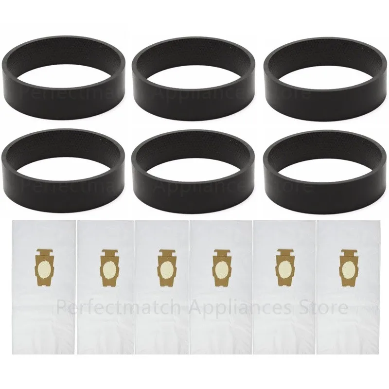 6Pcs Universal Dust bag +6pcs Belt for Kirby Belt Hepa Cloth Microfiber dust Bags for KIRBY Sentrial G10 G10E vacuum cleaner parts