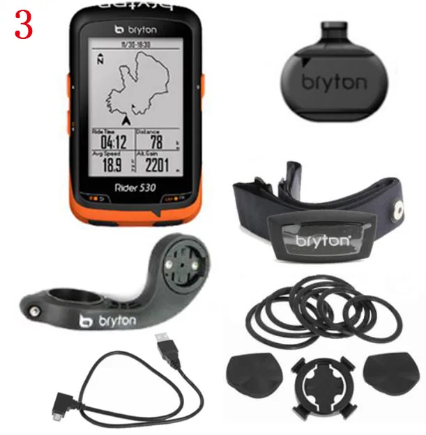 Bryton Rider 530 gps велосипедный компьютер для велоспорта и расширительное крепление ANT+ speed Cadence двойной датчик пульсометр горячая распродажа - Цвет: 3