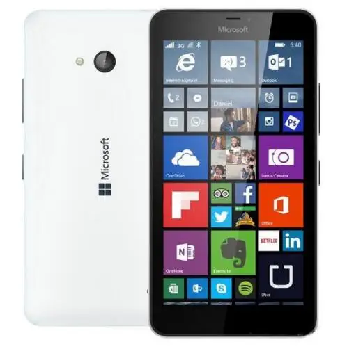 Nokia Lumia 640/640XL, Windows Phone, экран, одна/две sim-карты, четыре ядра, 1 Гб ram+ 8 Гб rom, 8,0 МП, разблокирован, 4G LTE - Цвет: Белый