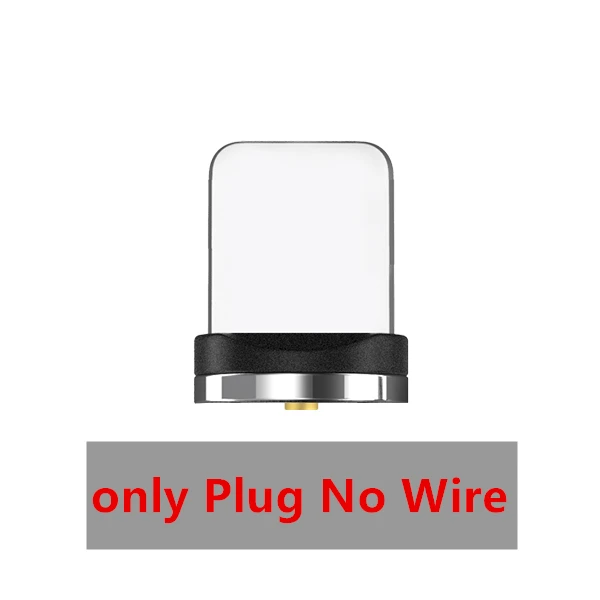 Магнитный кабель с оплеткой типа C Micro USB Магнитный usb кабель для зарядки Apple iphone X 7 8 6 Xs Max XR samsung s10 шнур - Цвет: only plug