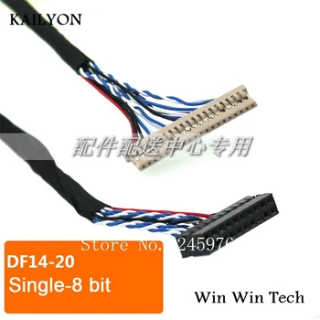 

5pcs x DF14- 20pin Single 8 Bit LCD LVDS Cable for Monitor Panel Controller Borad Cable 250mm Free Shipping