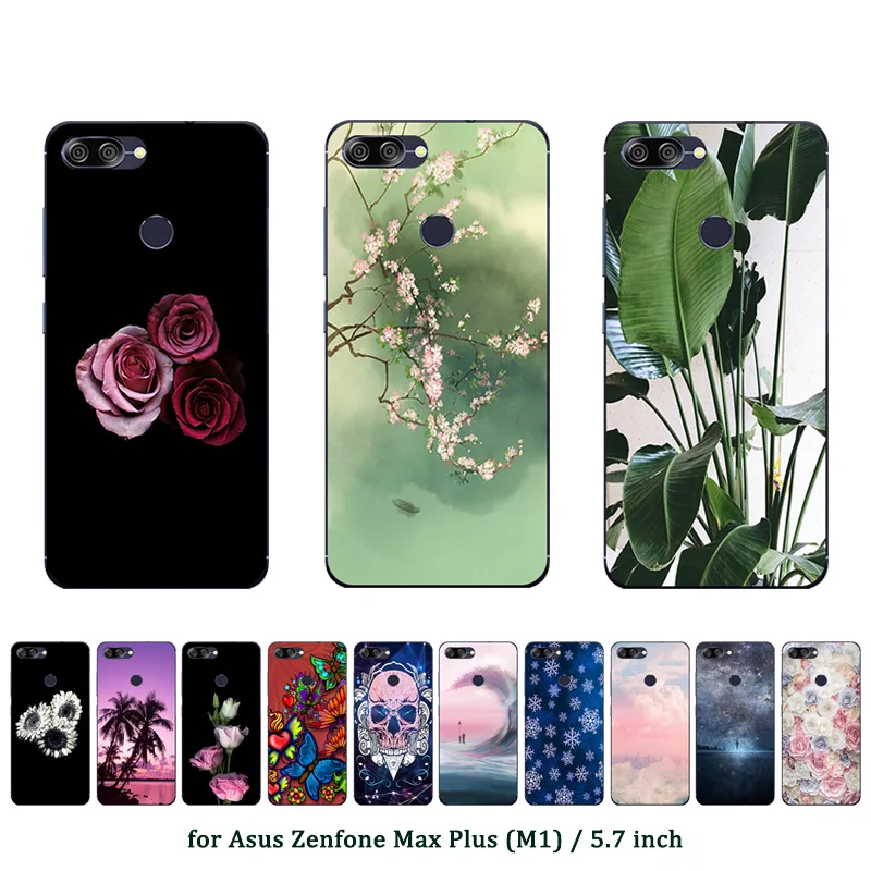 

For Asus ZenFone Max Plus M1 Coconut Printed Silicon 5.7 inch Phone Case For ZenFone Max Plus M1 ZB570TL X018D Back Cover