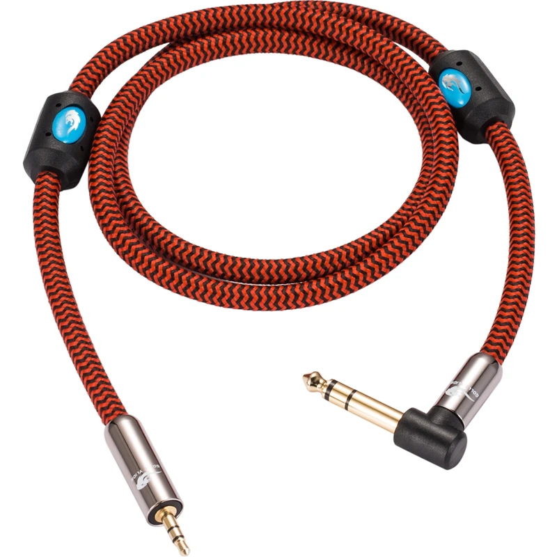 Hi Fi аудио кабель с вилкой Mini Jack 3 5 мм до стерео 6 35 1/4 &quotдля ПК микшер усилитель AUX