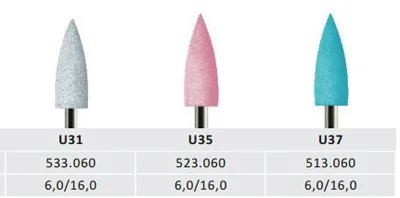Polidor de Borracha Brocas de Polimento Borracha de Silicone para Resina Caixa Dental Grandes Burs Acrílica 100 Pçs - 9 Escova interdental