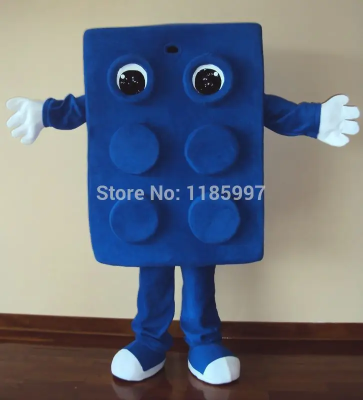 blue lego costume